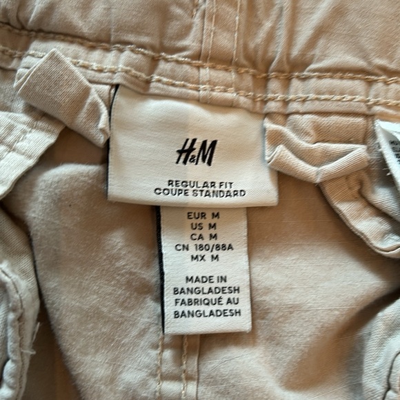 Men’s H&M Regular Fit Cargo Pants Light Tan Size M - Picture 5 of 12